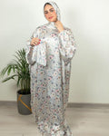 Satin Esdal With Scarf